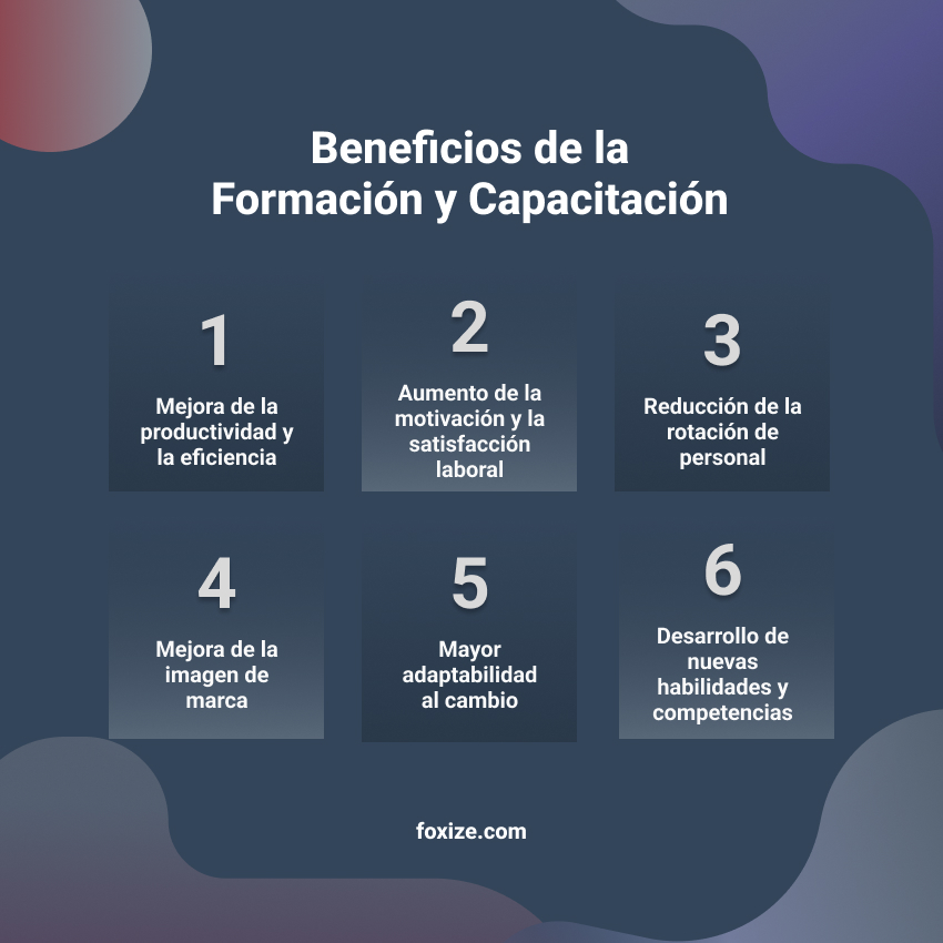 Beneficios de la formación y capacitación