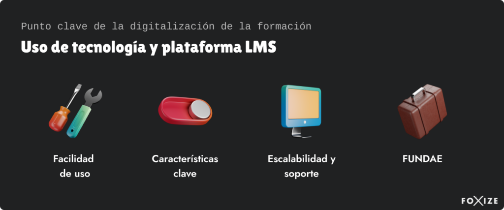 Digitalizar cursos de formación paso 2: Uso de tecnología y plataforma LMS